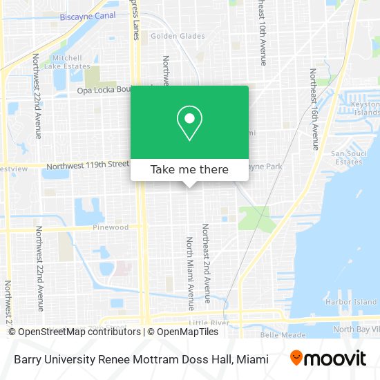 Mapa de Barry University Renee Mottram Doss Hall