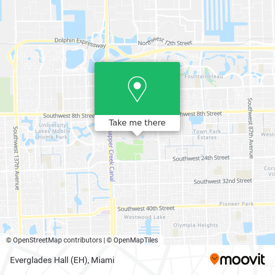Everglades Hall (EH) map