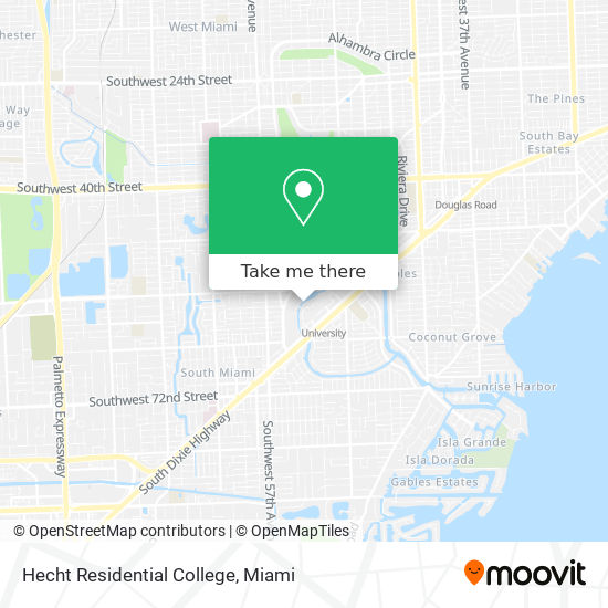 Hecht Residential College map