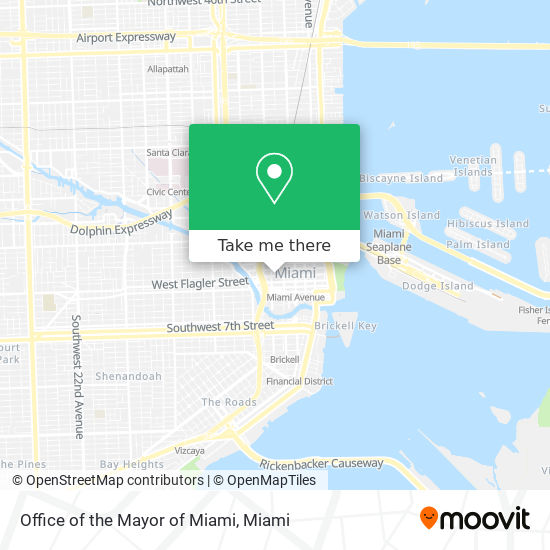 Mapa de Office of the Mayor of Miami