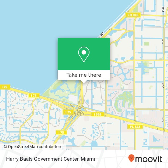Harry Baals Government Center map