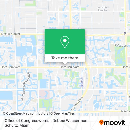 Mapa de Office of Congresswoman Debbie Wasserman Schultz