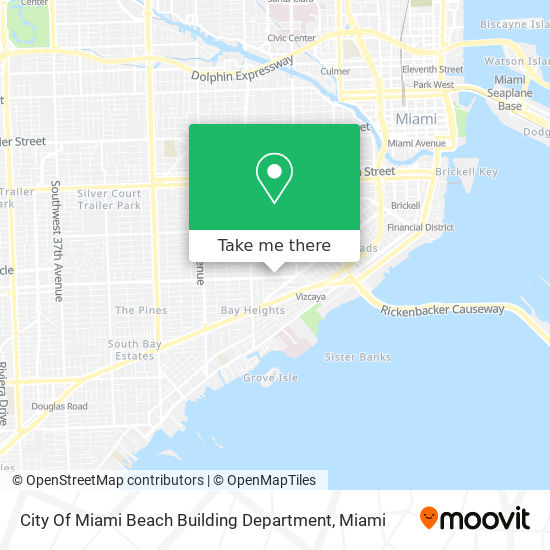 City Of Miami Beach Building Department map