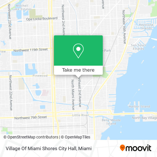 Mapa de Village Of Miami Shores City Hall