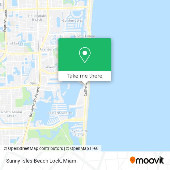 Sunny Isles Beach Lock map