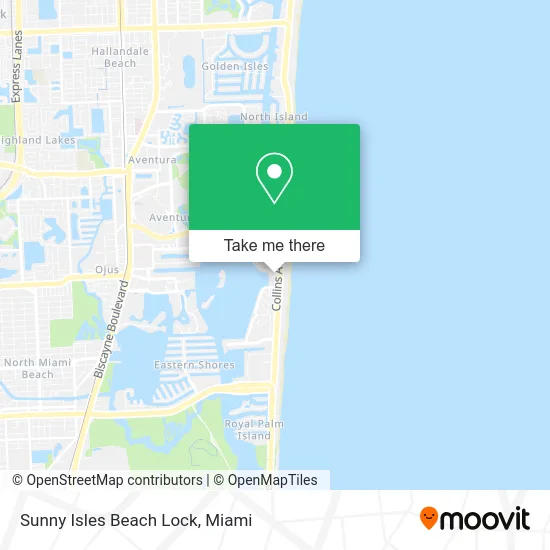 Sunny Isles Beach Lock map