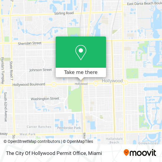 Mapa de The City Of Hollywood Permit Office