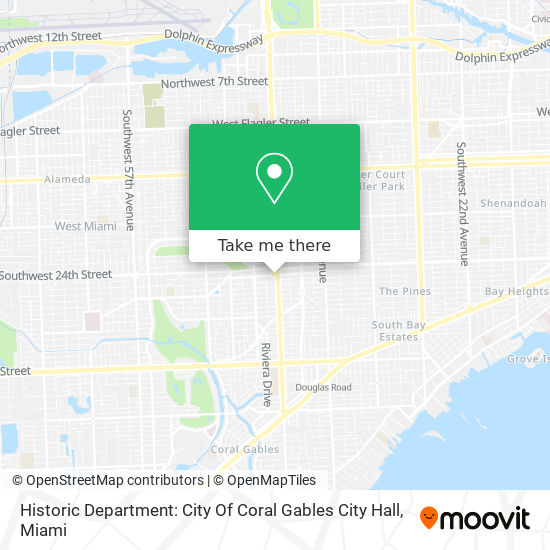 Historic Department: City Of Coral Gables City Hall map