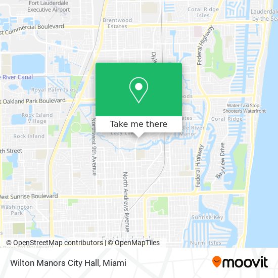 Wilton Manors City Hall map