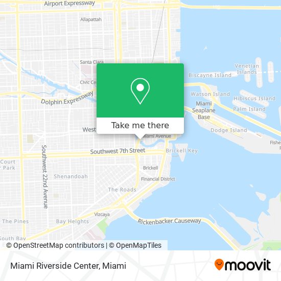 Miami Riverside Center map