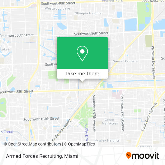 Armed Forces Recruiting map