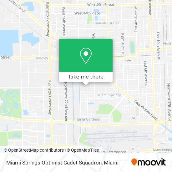 Mapa de Miami Springs Optimist Cadet Squadron