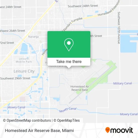 Homestead Air Reserve Base map