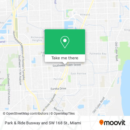 Mapa de Park & Ride Busway and SW 168 St.