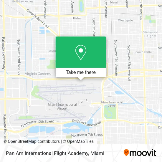 Pan Am International Flight Academy map