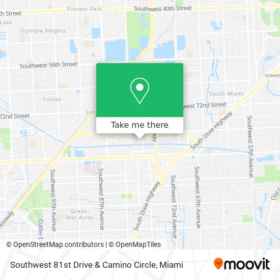 Southwest 81st Drive & Camino Circle map