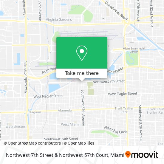 Mapa de Northwest 7th Street & Northwest 57th Court