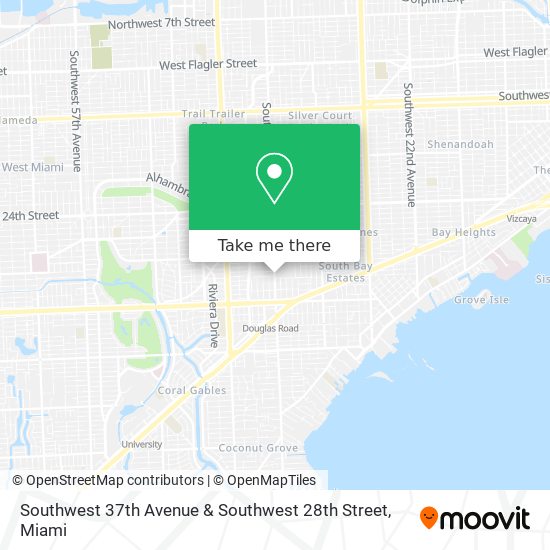 Southwest 37th Avenue & Southwest 28th Street map