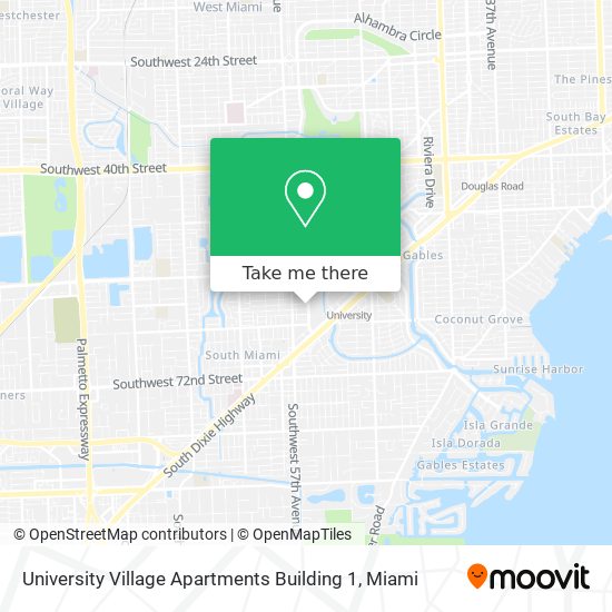 University Village Apartments Building 1 map