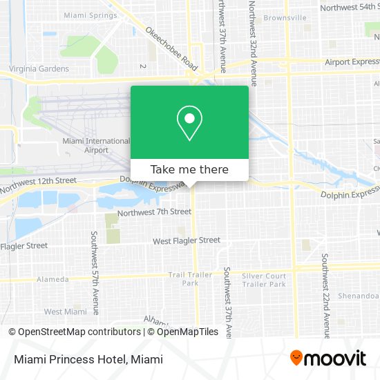 Miami Princess Hotel map