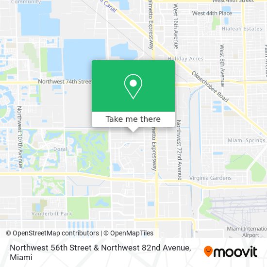 Mapa de Northwest 56th Street & Northwest 82nd Avenue