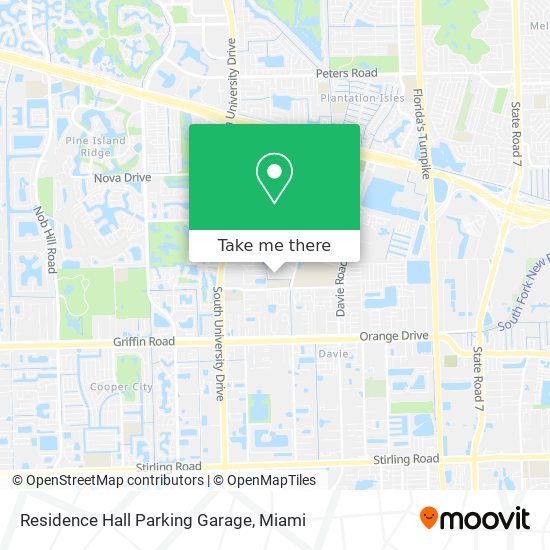 Mapa de Residence Hall Parking Garage