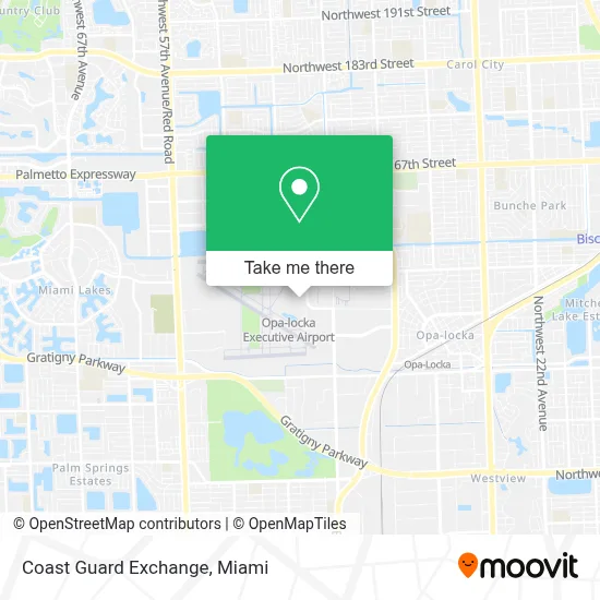 Coast Guard Exchange map