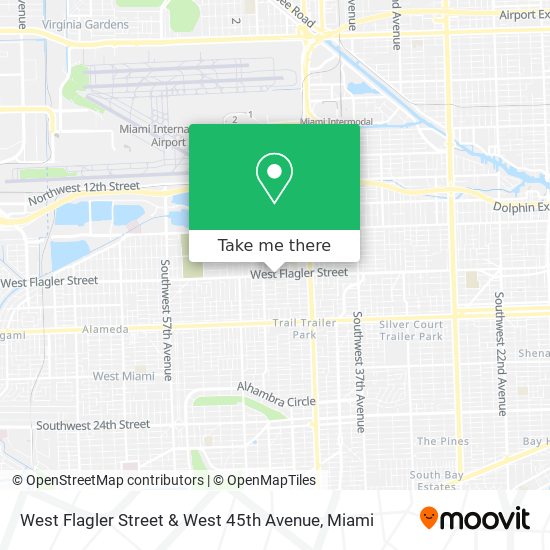 West Flagler Street & West 45th Avenue map