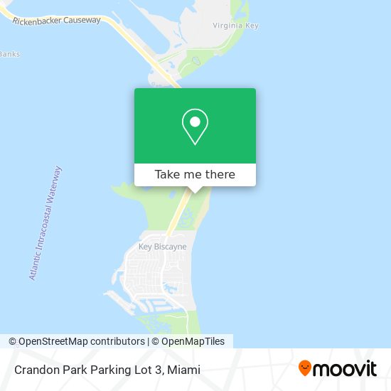 Mapa de Crandon Park Parking Lot 3