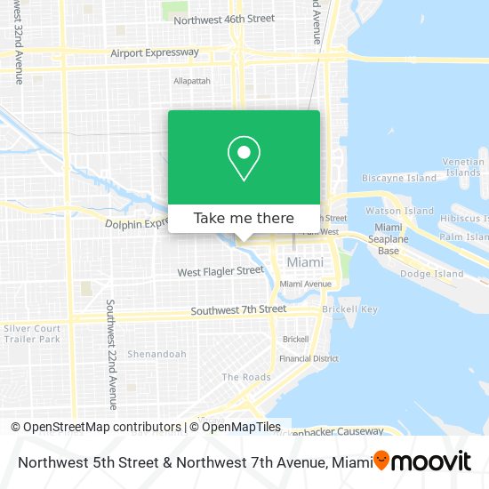Northwest 5th Street & Northwest 7th Avenue map