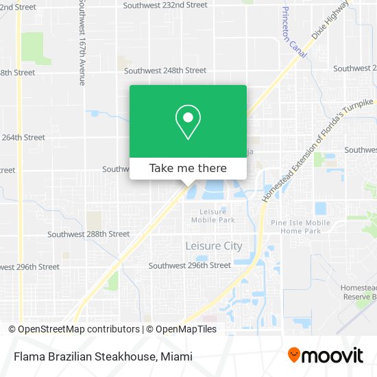 Mapa de Flama Brazilian Steakhouse