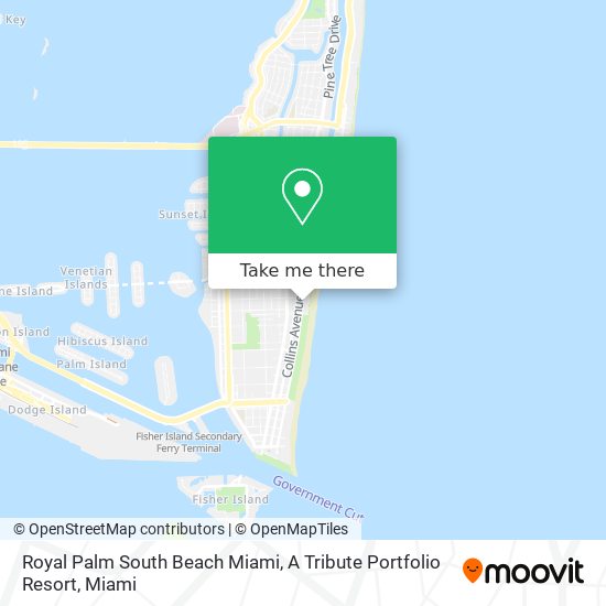Royal Palm South Beach Miami, A Tribute Portfolio Resort map