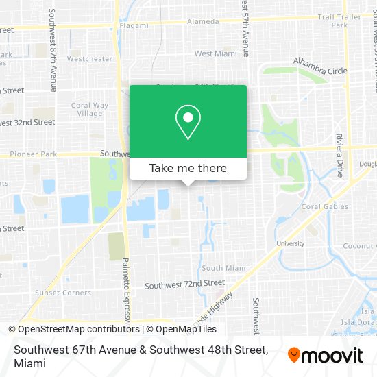 Southwest 67th Avenue & Southwest 48th Street map