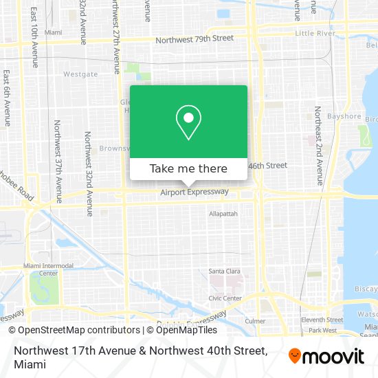 Mapa de Northwest 17th Avenue & Northwest 40th Street