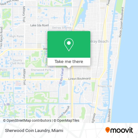 Sherwood Coin Laundry map