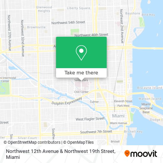 Northwest 12th Avenue & Northwest 19th Street map