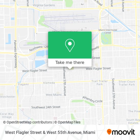 Mapa de West Flagler Street & West 55th Avenue