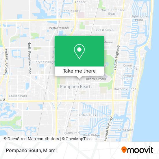 Pompano South map