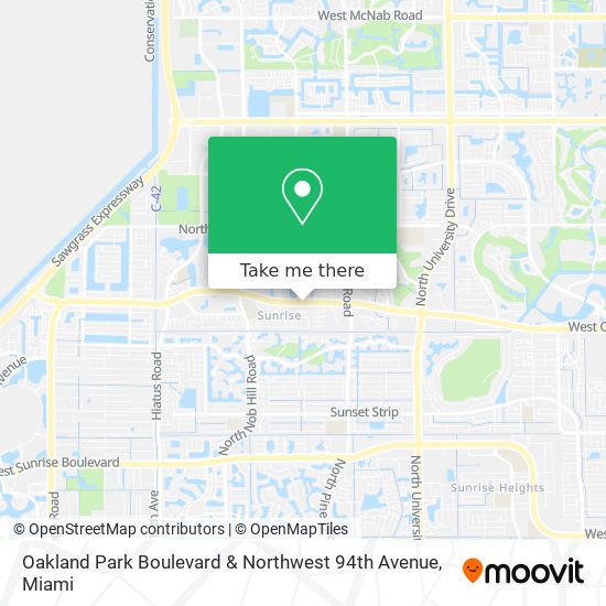 Oakland Park Boulevard & Northwest 94th Avenue map