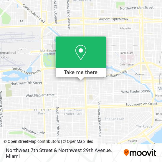 Northwest 7th Street & Northwest 29th Avenue map