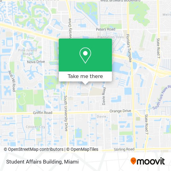 Mapa de Student Affairs Building