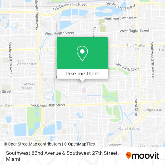 Southwest 62nd Avenue & Southwest 27th Street map