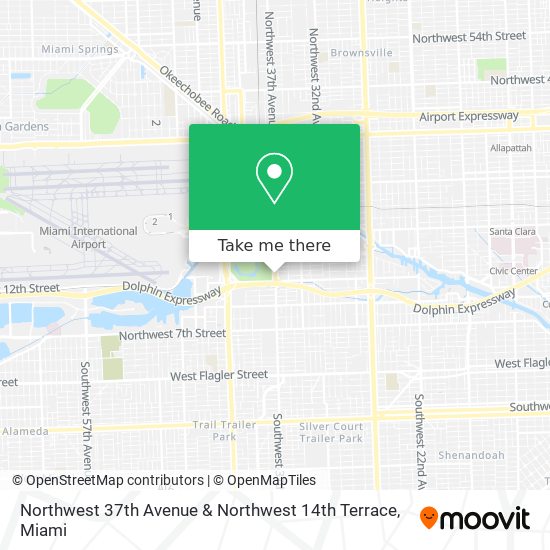 Mapa de Northwest 37th Avenue & Northwest 14th Terrace