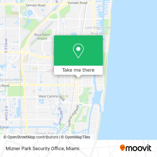 Mizner Park Security Office map