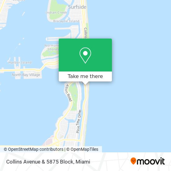 Collins Avenue & 5875 Block map