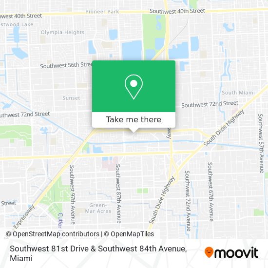 Southwest 81st Drive & Southwest 84th Avenue map