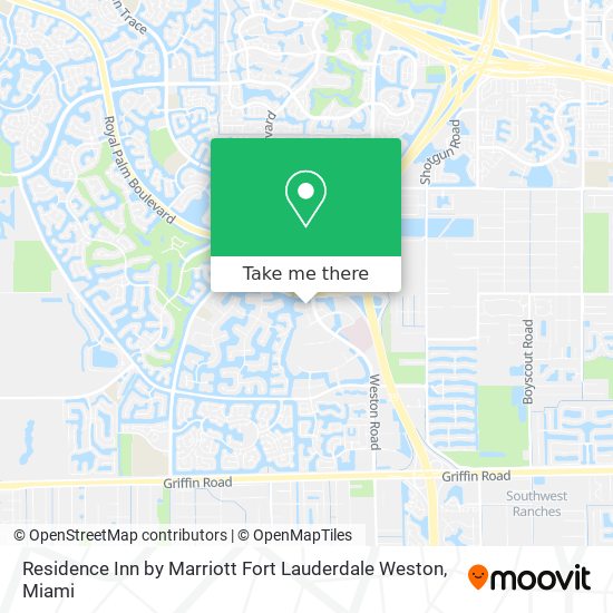 Residence Inn by Marriott Fort Lauderdale Weston map