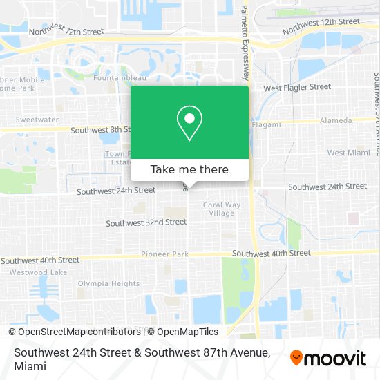Mapa de Southwest 24th Street & Southwest 87th Avenue