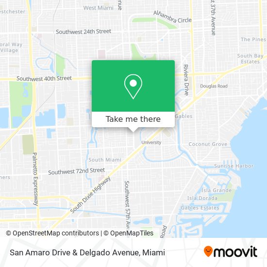 San Amaro Drive & Delgado Avenue map