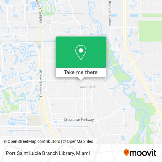 Port Saint Lucie Branch Library map